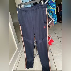 Navy Adidas Track Pants, Size: M